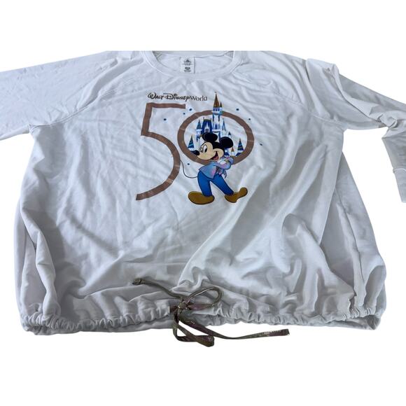 "Disney" Walt Disney World 50Th Anniversary SZ 2X Mickey Mouse Whimsical Top - Picture 2 of 12